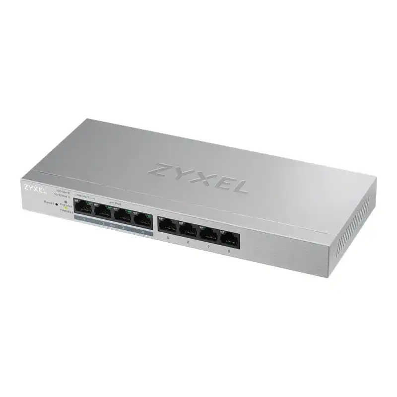 Zyxel GS1200-8HP v2 - Commutateur - Géré - 4 x 10 - 100 - 1000 + 4 x 10 - 100 - 1000 (PoE+) - ... (GS1200-8HPV2-EU0101F)_1